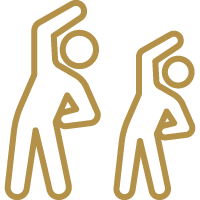 体操をする人のアイコン