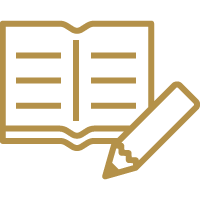 ノートと鉛筆のアイコン